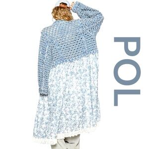 POL Aminah Vintage Denim Shirt/Cardigan/Jacket, Size M.